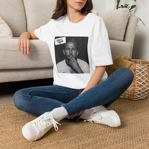 Cigarette Portrait T-Shirt | Black and White Photo Tee